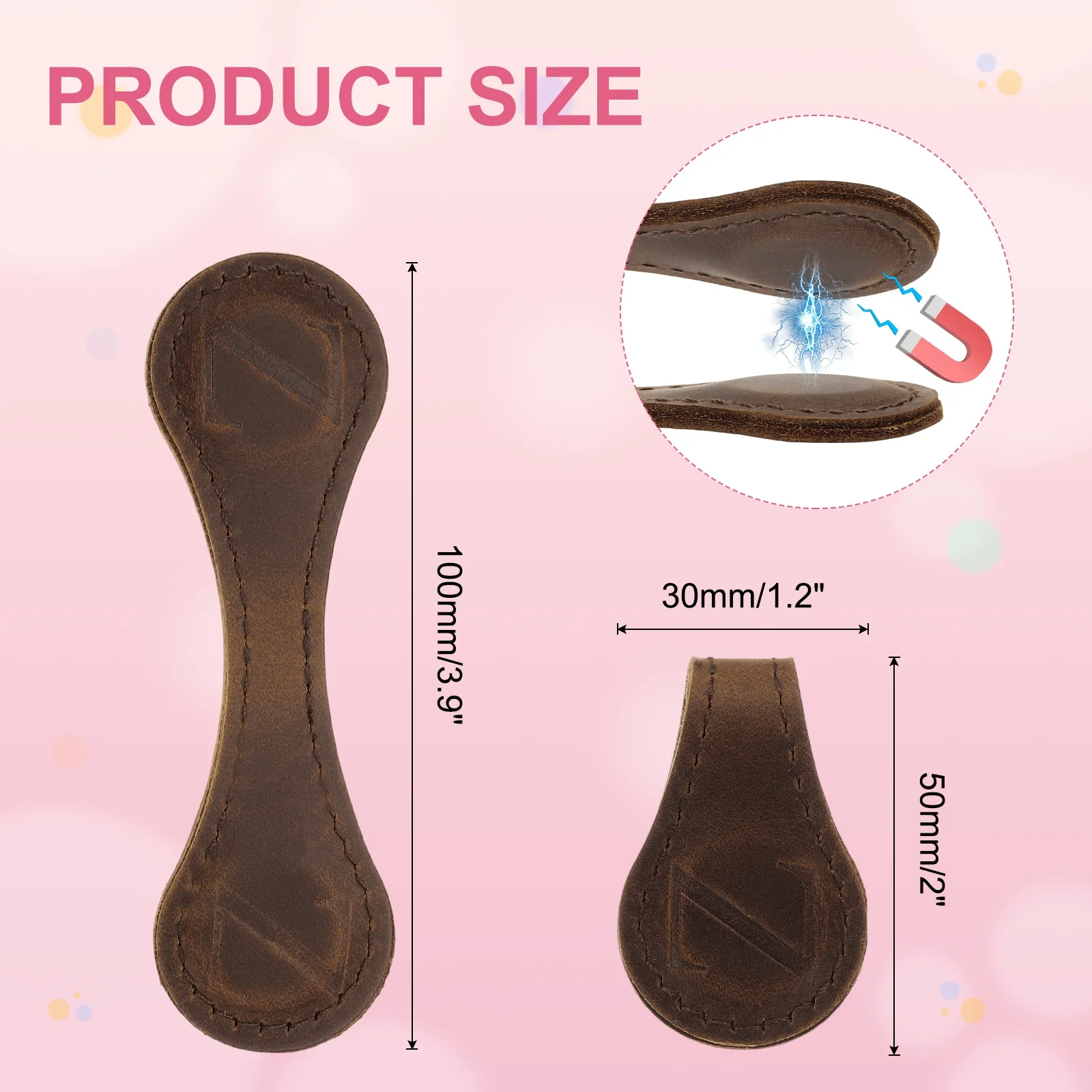 

1 шт., кожаные магнитные закладки, начальные книжные знаки, магнитные маркеры для страниц, кожаный блокнот-планировщик, закладка для чтения книг