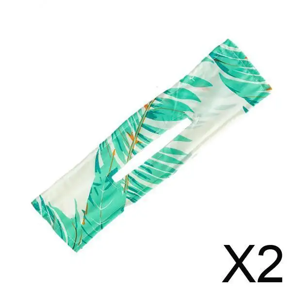 

2x Deft Bun, Hair , Styling Tool Hair, Women Knotted Wire Headband - Tree Leaf Green