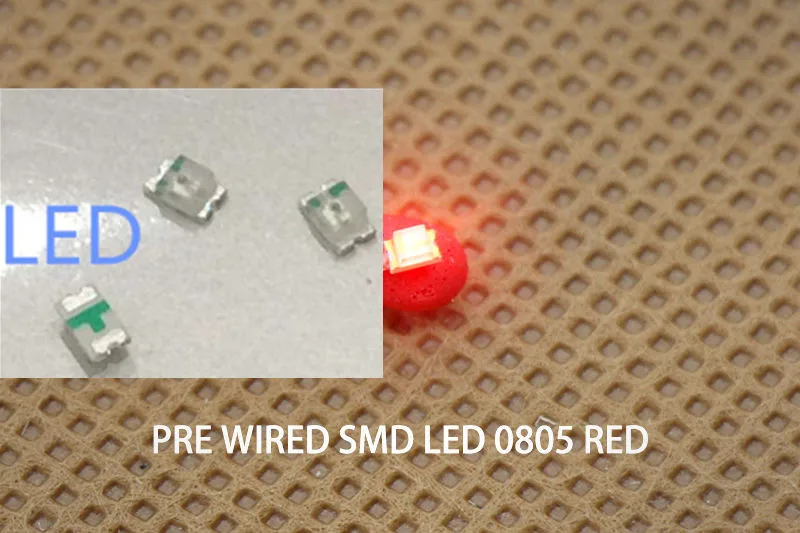 2000 ชิ้น/ล็อต 2 สี X 1000 PCS = 2000 PCS SMD 0805 LED Super Bright สีแดงสีฟ้า