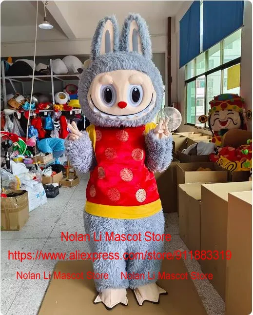 عالية الجودة لطيف أرنب الكرتون نجاح باهر نجاح باهر زي التميمة مجموعة الفيلم الدعائم لعب الأدوار الكبار حفلة الإعلان لعبة كرنفال 1361 #2