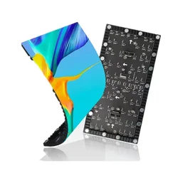 Modulo flessibile LED ad alta definizione P1.53 P1.86 P2 P2.5 Schermo morbido a LED Pannello schermo pubblicitario per interni Negozio online Aliexpress