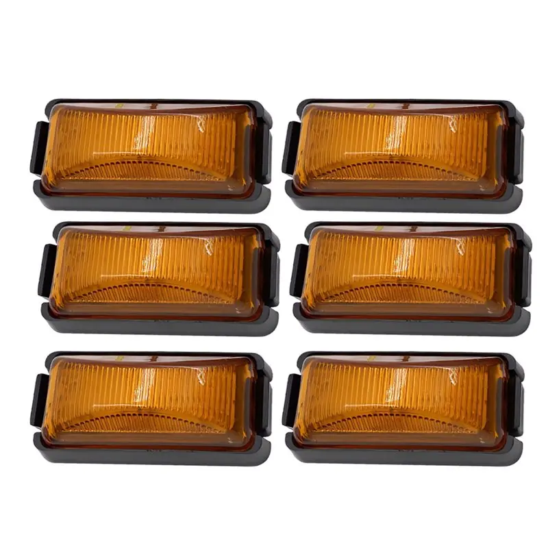 Stablize 6Pcs Amber LED Side Marker Light Set 10V-30V For Cars, Suvs, Van, And Trucks