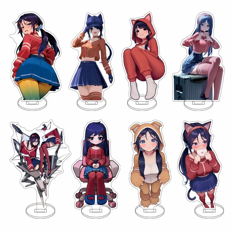

Game Miside Mita Merchandise Acrylic Standee Keychain Friend Birthday Gifts Desk Decor for Fans and Collectors Halloween Gift