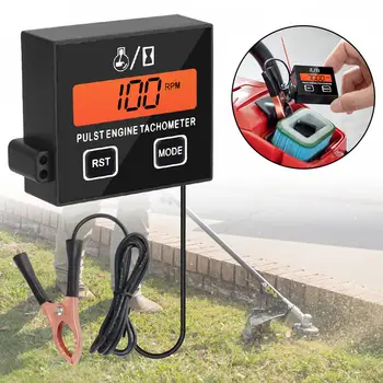 Voděodolný pro sekačku s vyměnitelnou baterií, otáčkoměr s indukčním měřičem hodin, digitální rychloměr, otáčkoměr pro motorovou pilu 10 nejlepší prodej rychloměr traktoru - №10
