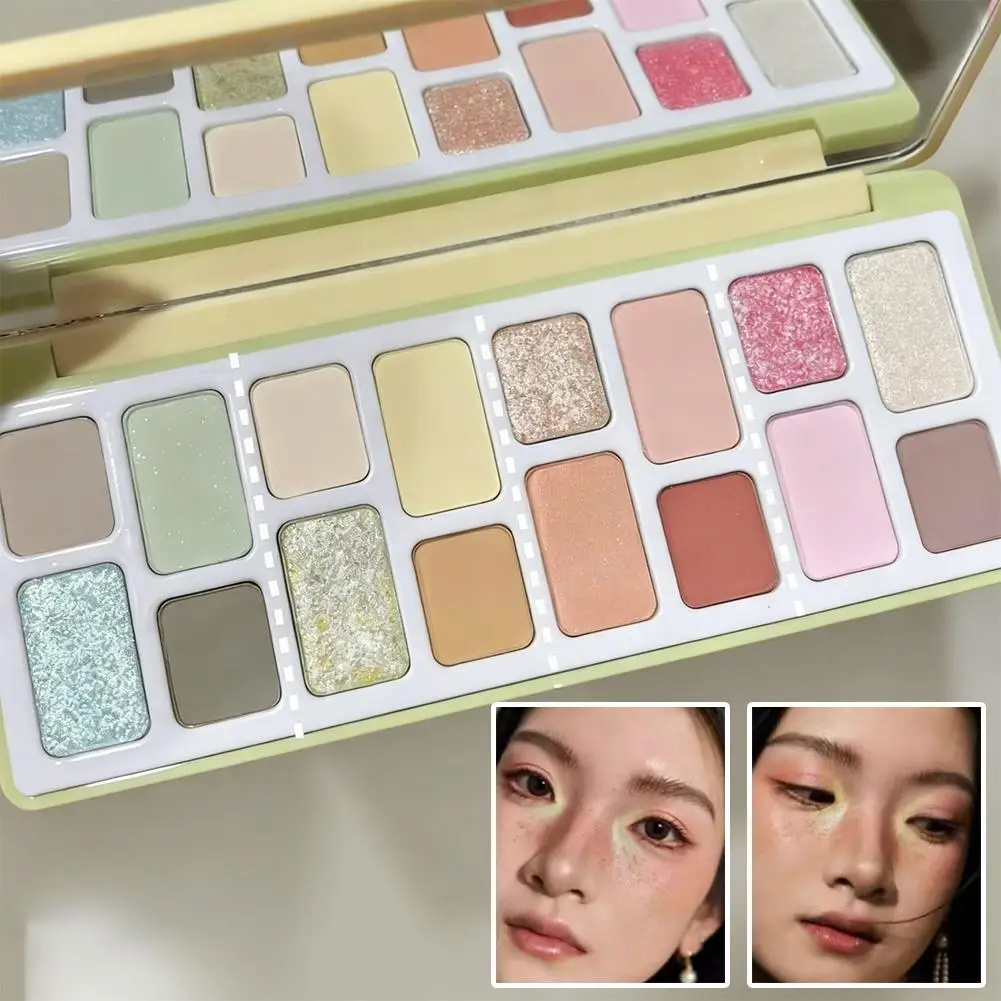 16 Colors True Color Eyeshadow Palette Waterproof Lasting Diamond Glitter Eyeshadow Sparkling Crystal Eye Makeup Cosmetic