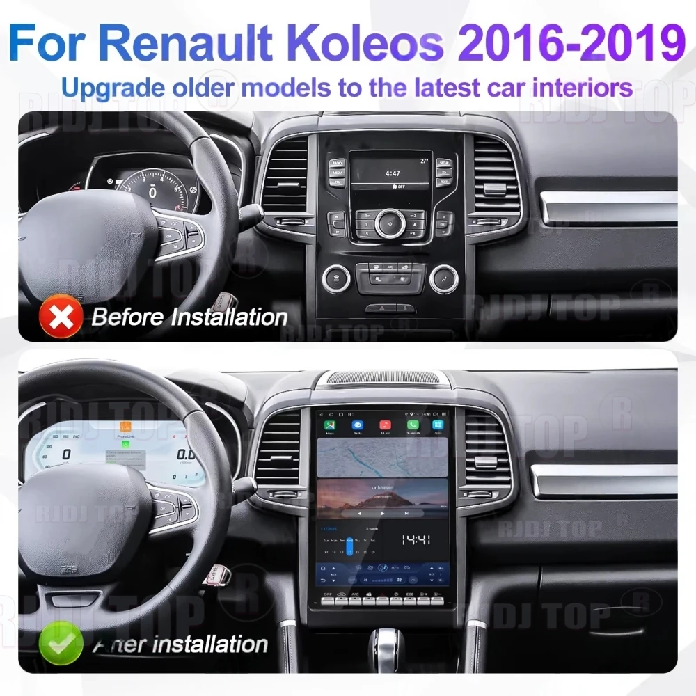 14.5Inch Android 14 For Renault Megane 4 Samsung Koleos Talisman 2016-2019 Screen Car Radio Carplay GPS Stereo Multimedia Player