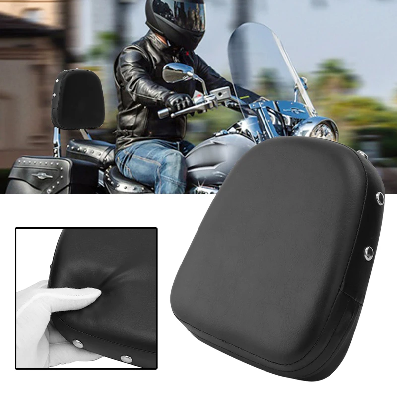 

Motorcycle Rear Backrest Sissy Bar Back Rest Cushion Pad For Honda Yamaha Suzuki Harley Bobber Chopper Crusier Touring