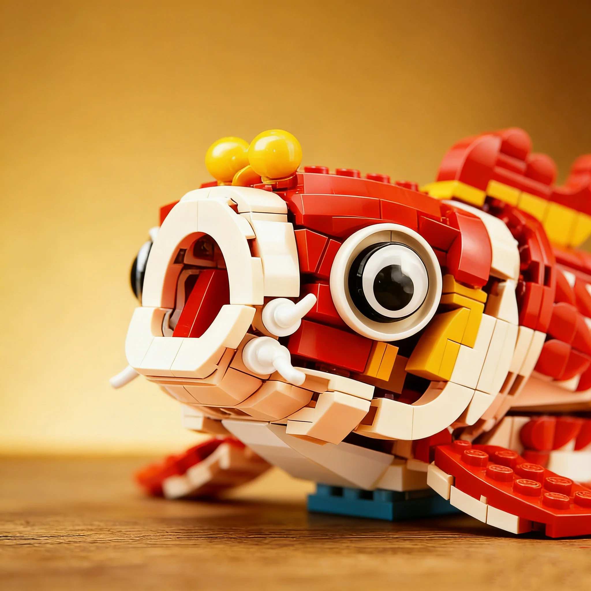 Good Luck Koi Fish Building Blocks Compatible Bricks Chinese Product China Decoration Assembled Toy Gift New year celebrate