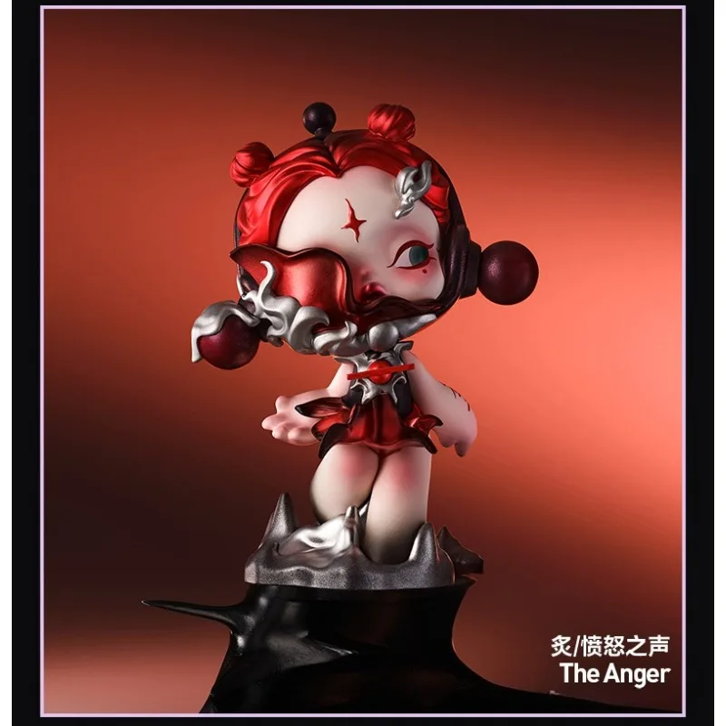 

POPMART Sounds Plush Keychain Blind Box Glow in Dark Bag Charm, SKULLPANDA Doll Cute Mystery Gift