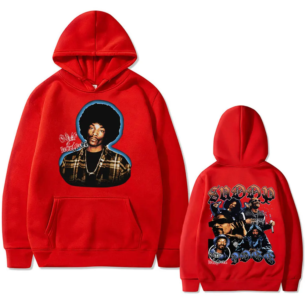 Rapper Snoop Dogg Graphic Hoodie Men Women Hip Hop Fashion Rap Style Sweatshirt Men's Vintage Oversized Tracksuit 90s Streetwear