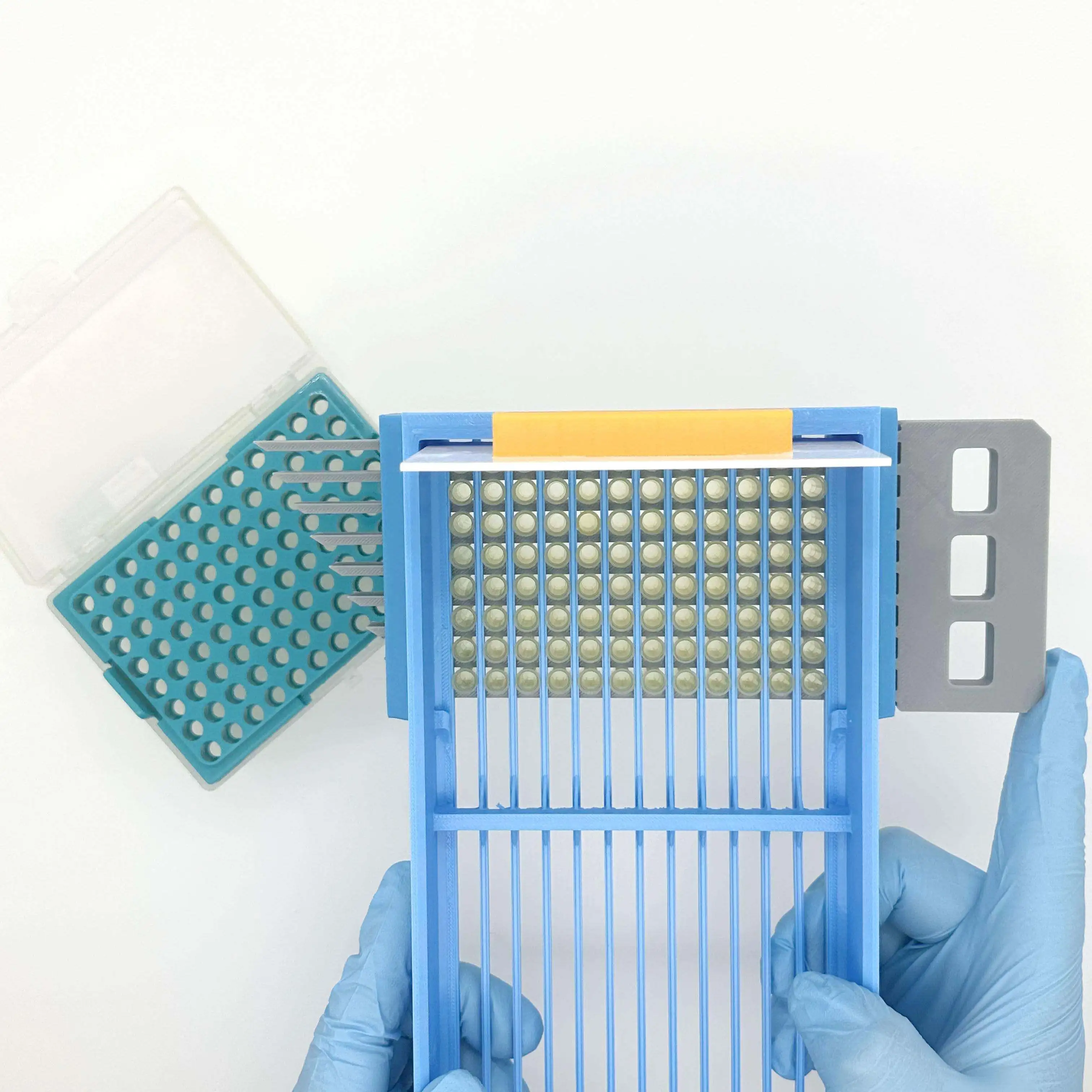 10U Insert Pipette Tip Rack, Plastic Pipette Tip Holder Container, Laboratory Scientific Experiment Accessory