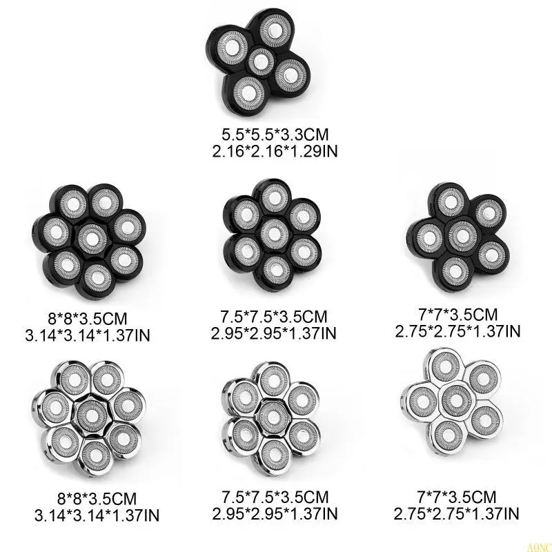 ماكينة تشذيب الشعر A0NC بشفرة مزدوجة الحلقة 5/6/7/8 رؤوس كهربائية لحلاقة الحلاقة fo