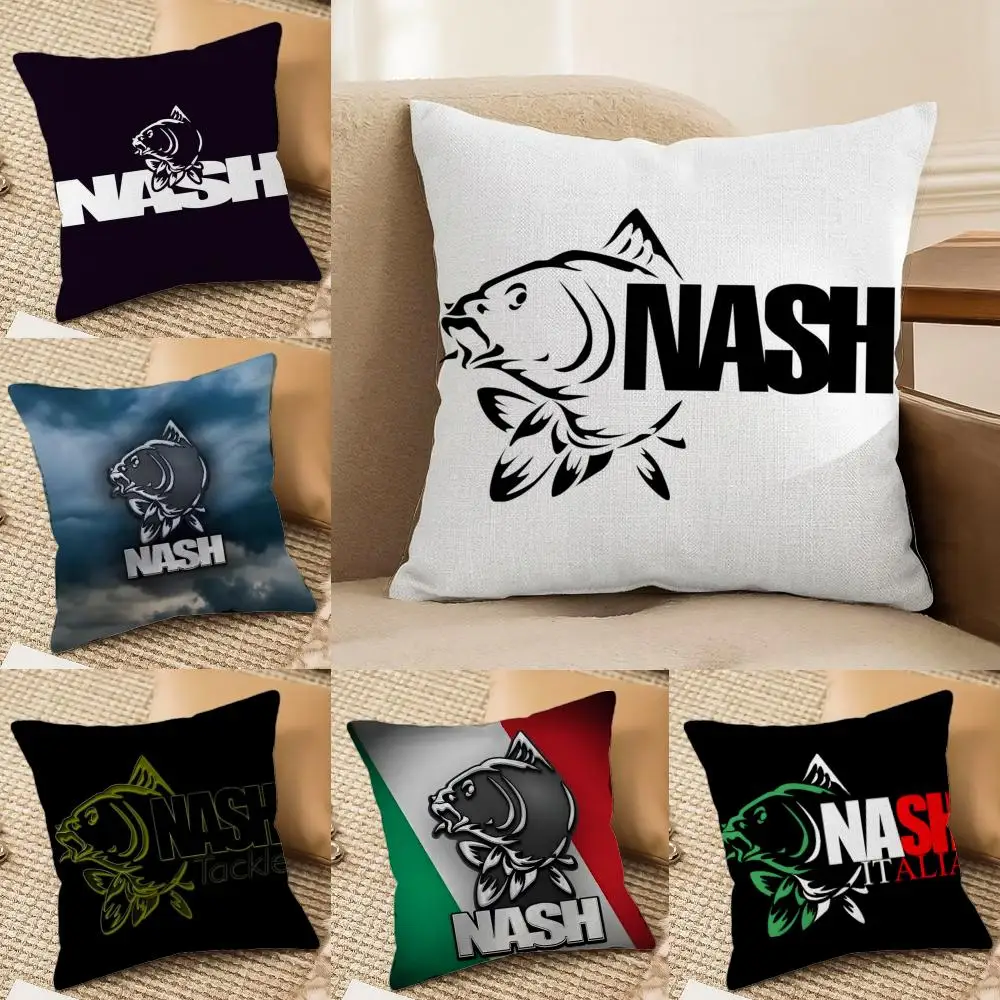 Kissenbezug mit Nash Fishing-Logo, beidseitig bedruckt, Sofakissen, Kopfteil für Schlafzimmer