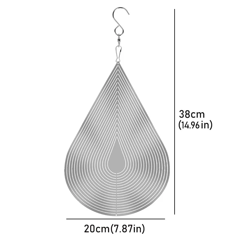 Drip Wind carillons suspendus décorations de jardin extérieur de mariage décor de maison rotation de vent de vent