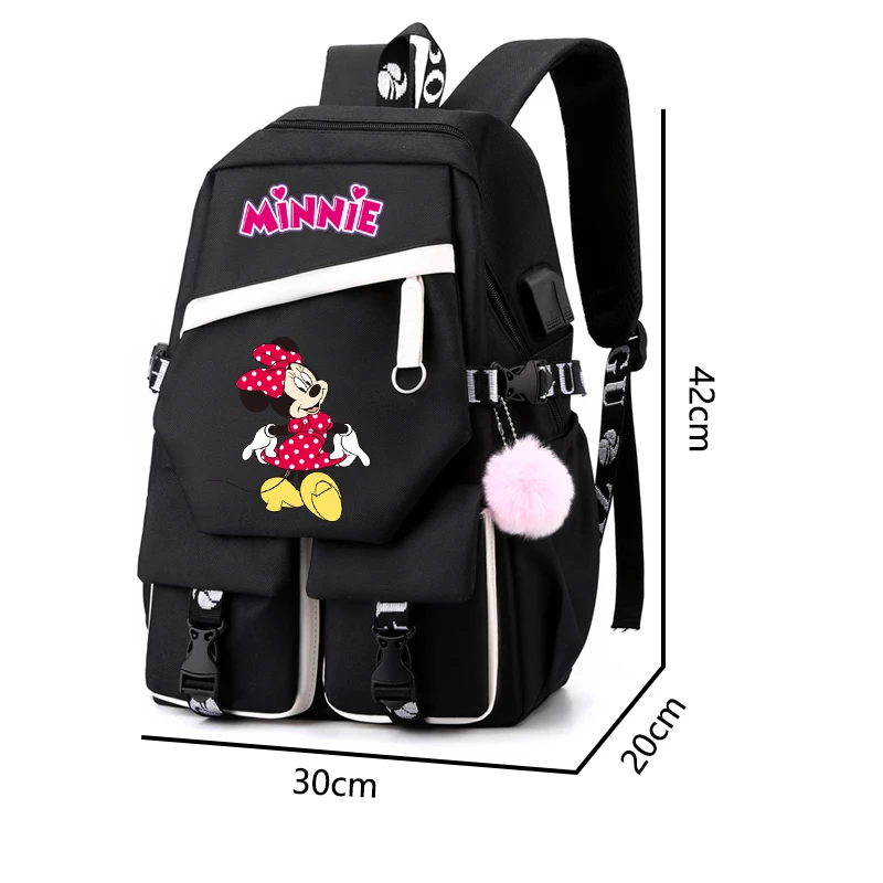 Anime Mickey Mouse Backpack Teenager Student Back To School Mochila Girl Boy Minnie Schoolbag Cartoon Bag Women Cosplay Rucksack