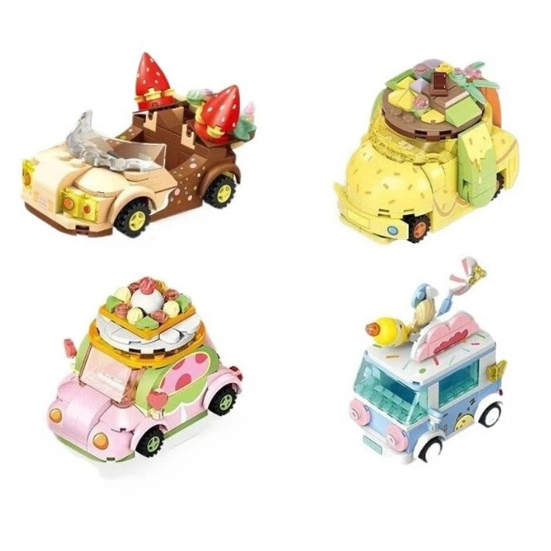 

SEMBO Candy Planet Car Block City Super Racing Model Brick Desktop Decoration Children's Toys Birthday Gifts