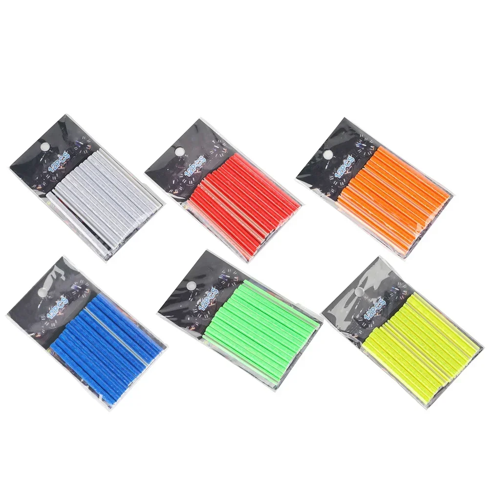 12pcs Bicycle Reflective Stickers Wheel Spokes Tubes Strip Safety Warn Light Reflector Outdoor Bicycle Light Accessories