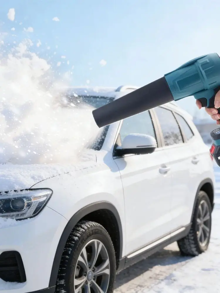 3500W Bürstenloser Elektrischer Laubbläser 350M/S Handgeführter Kabelloser Laubbläser Staubblasgerät für Makita Akku