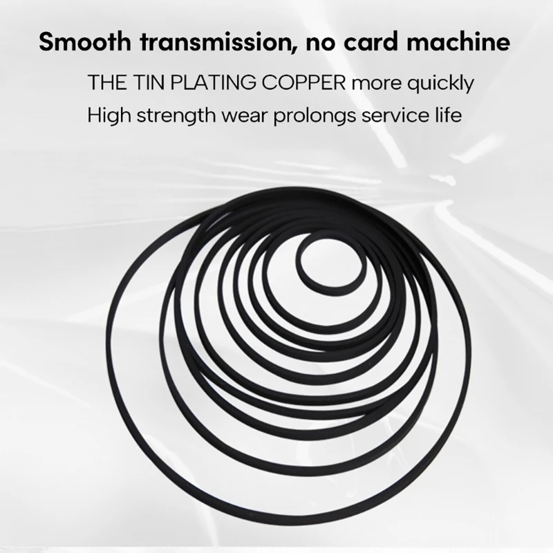 Smooth and Quiet Operation Turntable Belt Recorder Rubber Belt Replacement