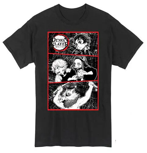 

Demon Slayer - Group Gritty Panels Officially Licensed Adult T-Shirt