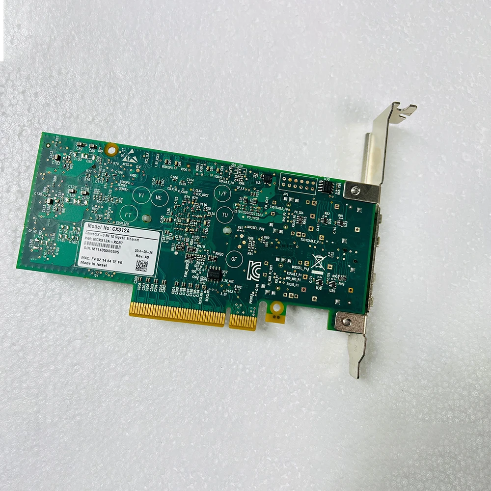 For Mellanox MCX312A-XCBT ConnectX-3 CX312A Group twin-port Ten Gigabit Fiber optic net-work card