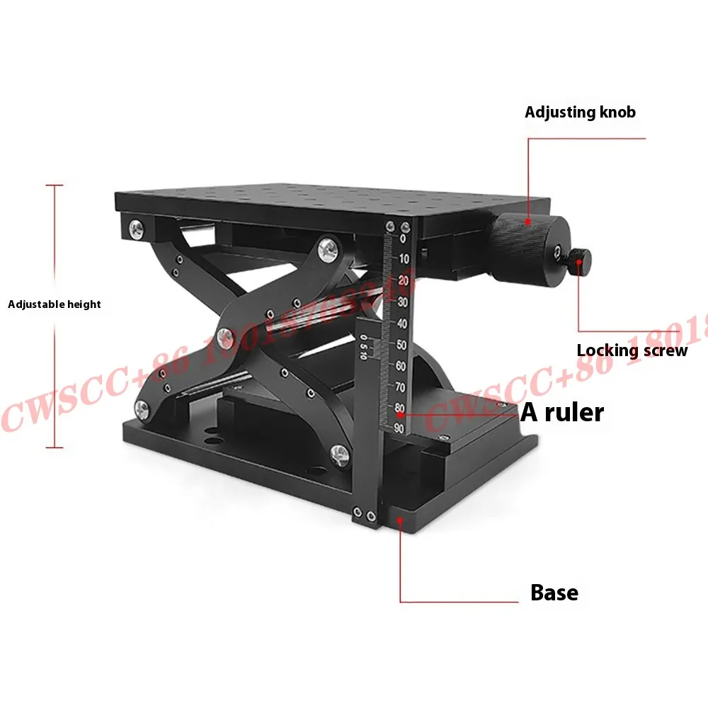 

High-precision lifting platform, precision displacement, manual Z-axis, suitable for optical experiments Aluminum alloy material