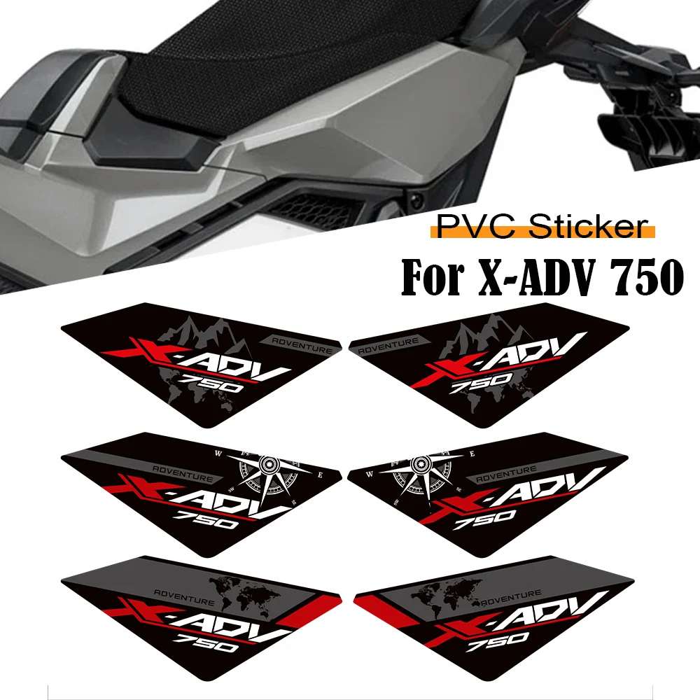 

For Honda X-ADV XADV X ADV 750 Rear Seat Side Fairing Panel Stickers Protection Decals Kit 2021 2022 2023 2024