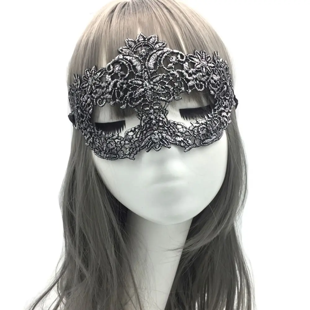 Hollow Queen Cosplay Prom Props Face Mask Costume Eye Mask Masquerade Party Supplies Venice Mask Dance Masks Lace Masquerade