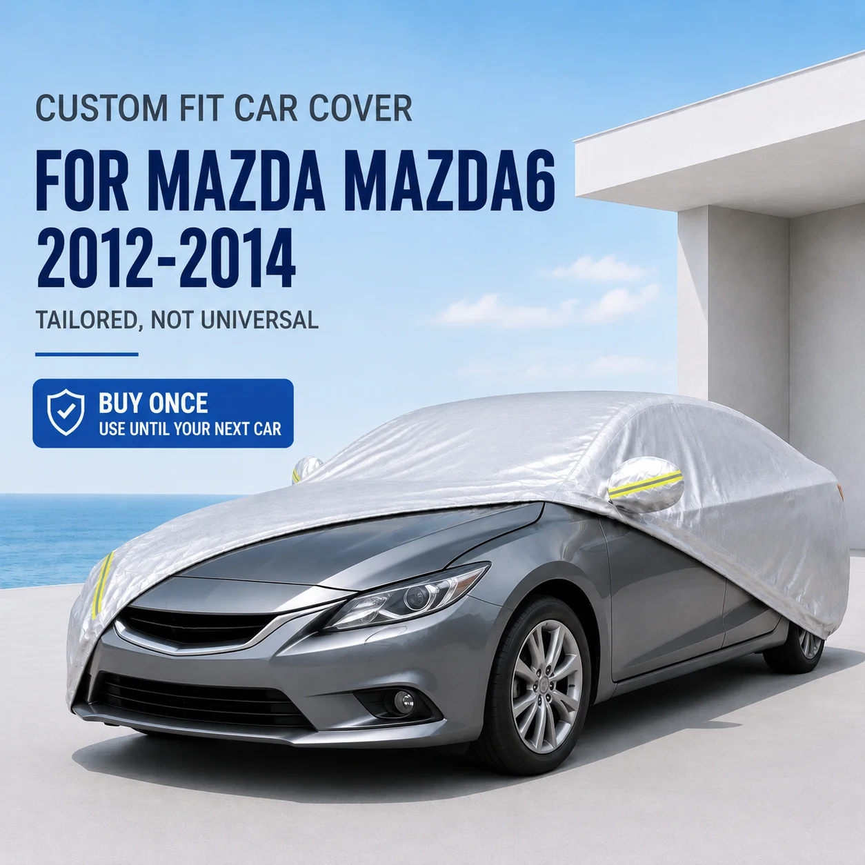 For Mazda Mazda6 2012-2014 Exterior Car Cover Custom Fit Car Sun Protector Waterproof Dustproof Car Outdoor Protection