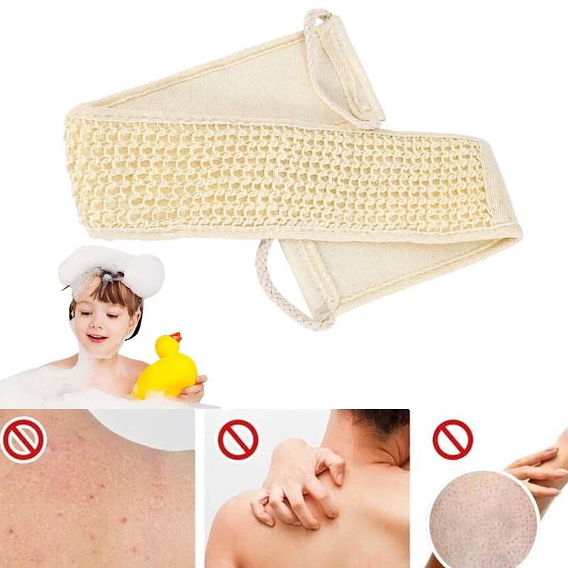 Exfoliating Loofa Back Strap Bath Shower Body Sponge Body Scrubber Brush Personal Washing Tools