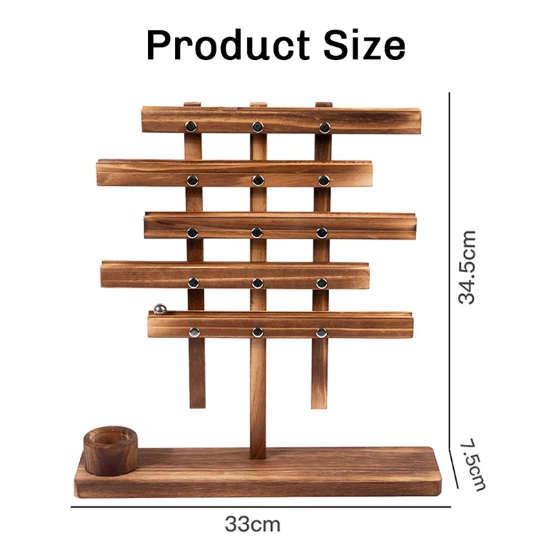 Wood Balancing Strategy Puzzle Marbles Family Board Game Learning Educational Toy, For Kids Ball And Ball Balancing Game