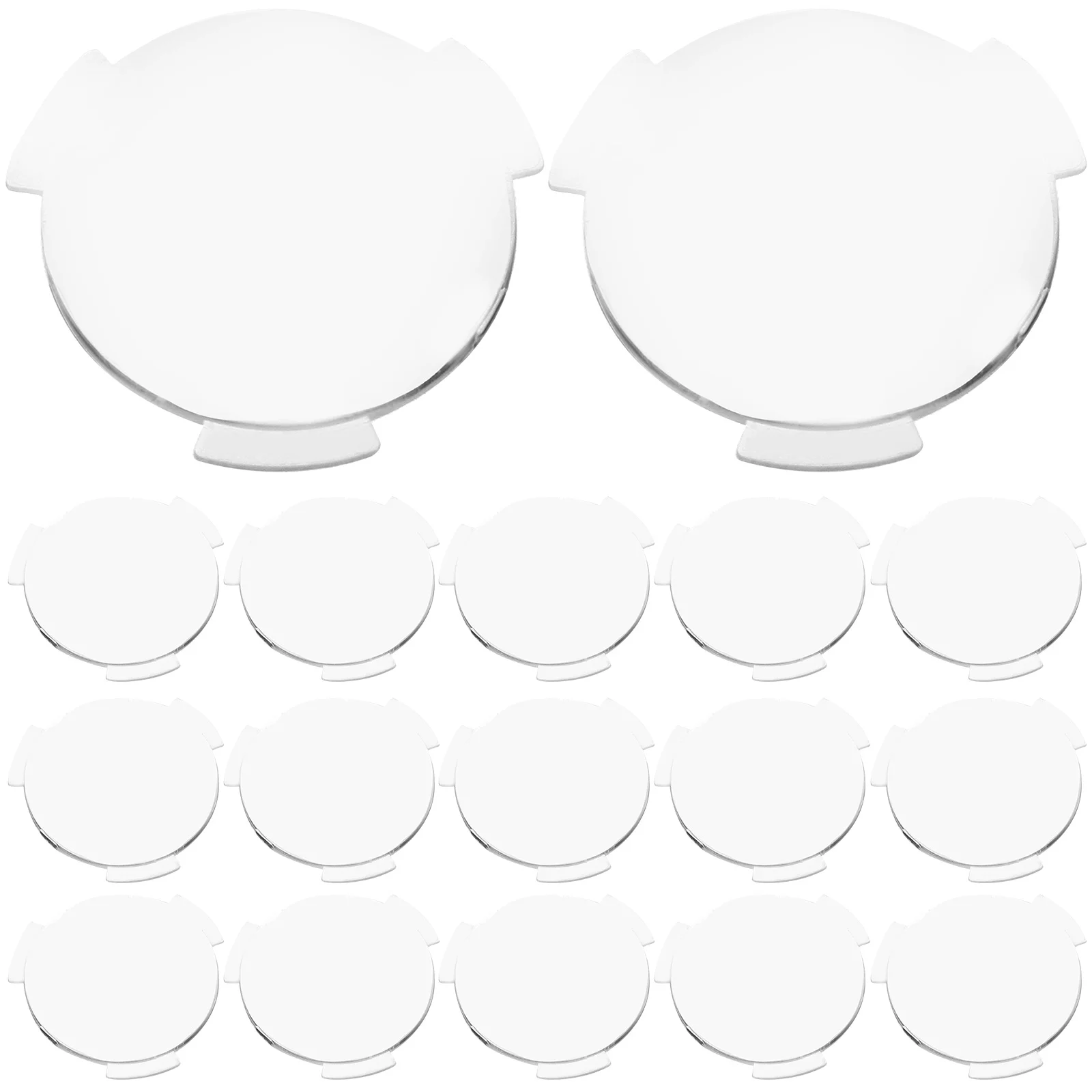 

20pcs VR Glasses Lenses 3D Biconvex Plastic 25mm 45mm Light for Gaming Computers Accessories Replacement