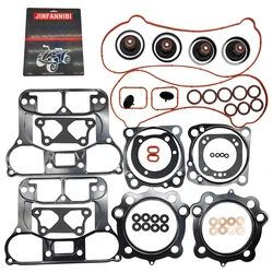 Комплект прокладок двигателя, верхний и нижний конец, совместимый с Harley Davidson Sportster 1200 XL1200 48 72 2007-2020