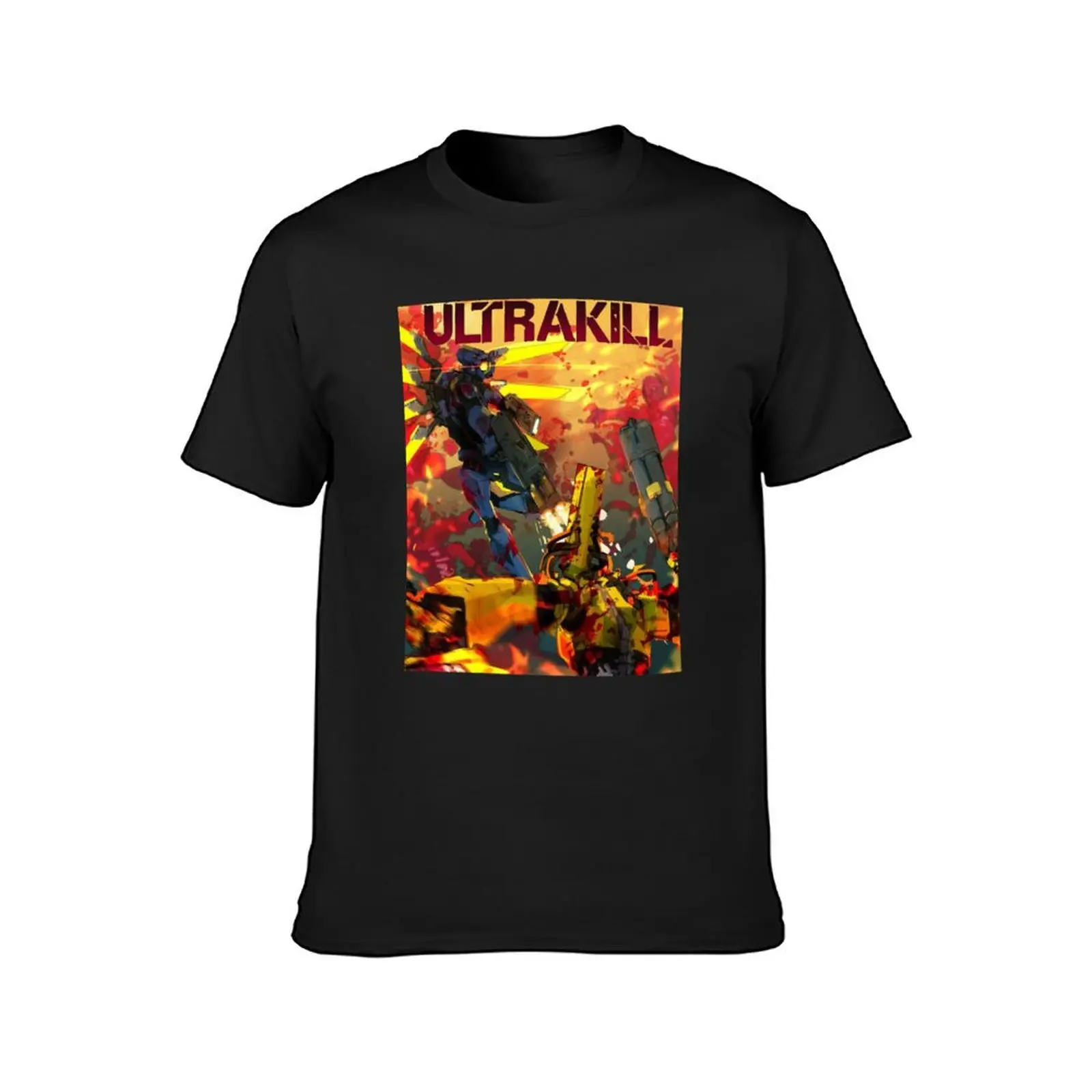 ultrakill poster T-Shirt anime clothes anime oversized funnys oversized t shirt men