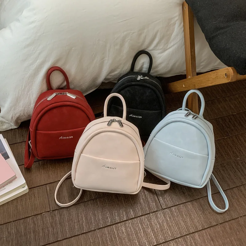 Spring New Fashion Sweet Casual Small Backpack for Women Casual and Simple Commuting Bag Fashionable and Versatile Shoulder Bags