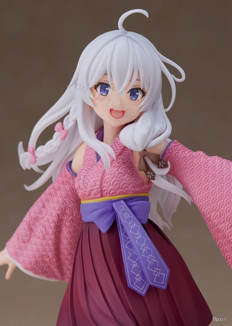 20cm figurka Anime Elaina wędrująca czarownica: podróż figurki elainy figurki dziewczyny Kawaii Model kolekcjonerski lalki