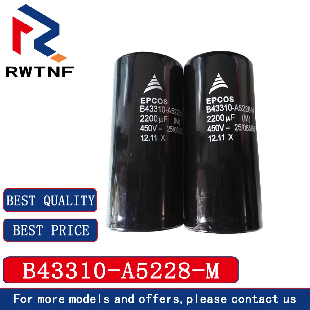 Nuovo Spot Epcos B43310-A5228-M Serie 450V2200Uf Filtro audio in alluminio