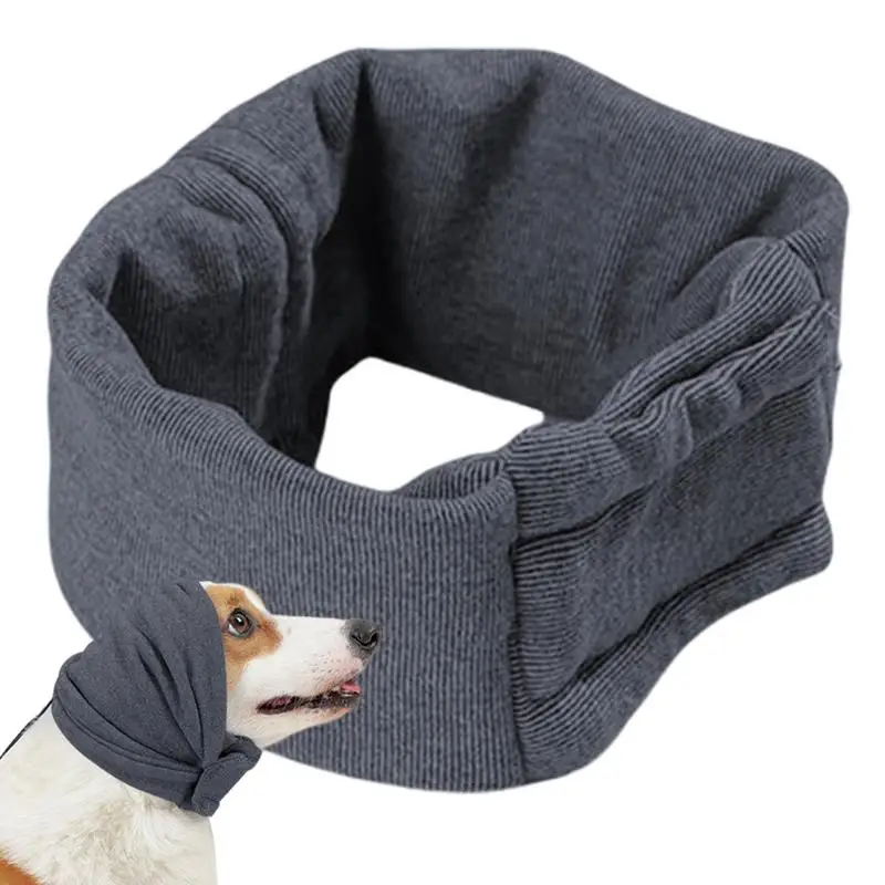 

Dog Ear Wrap Dog Snood Noise Protection Pet Hood For Stress Relief Dog Ear Scarf For Bathing Drying Grooming