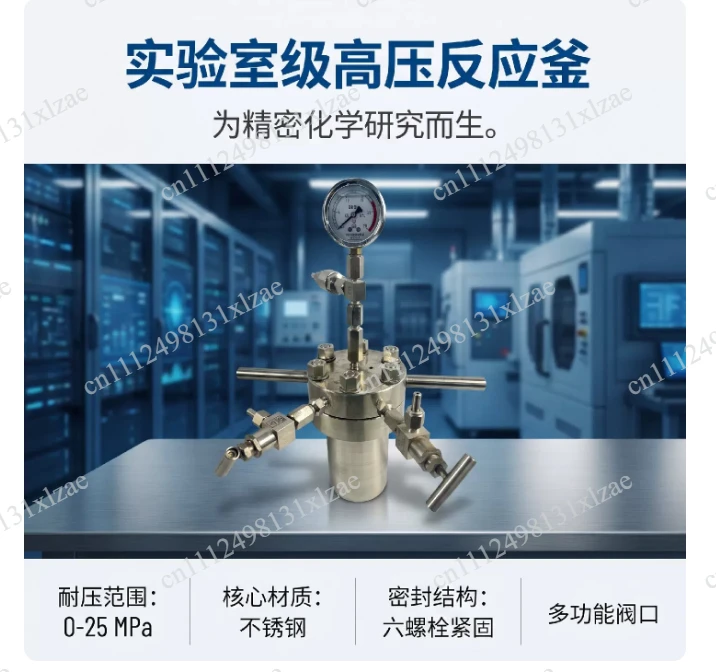 316L Stainless Steel High Pressure Reactor with PTFE Liner – Corrosion-Resistant Laboratory Autoclave for Acidic & Alkaline