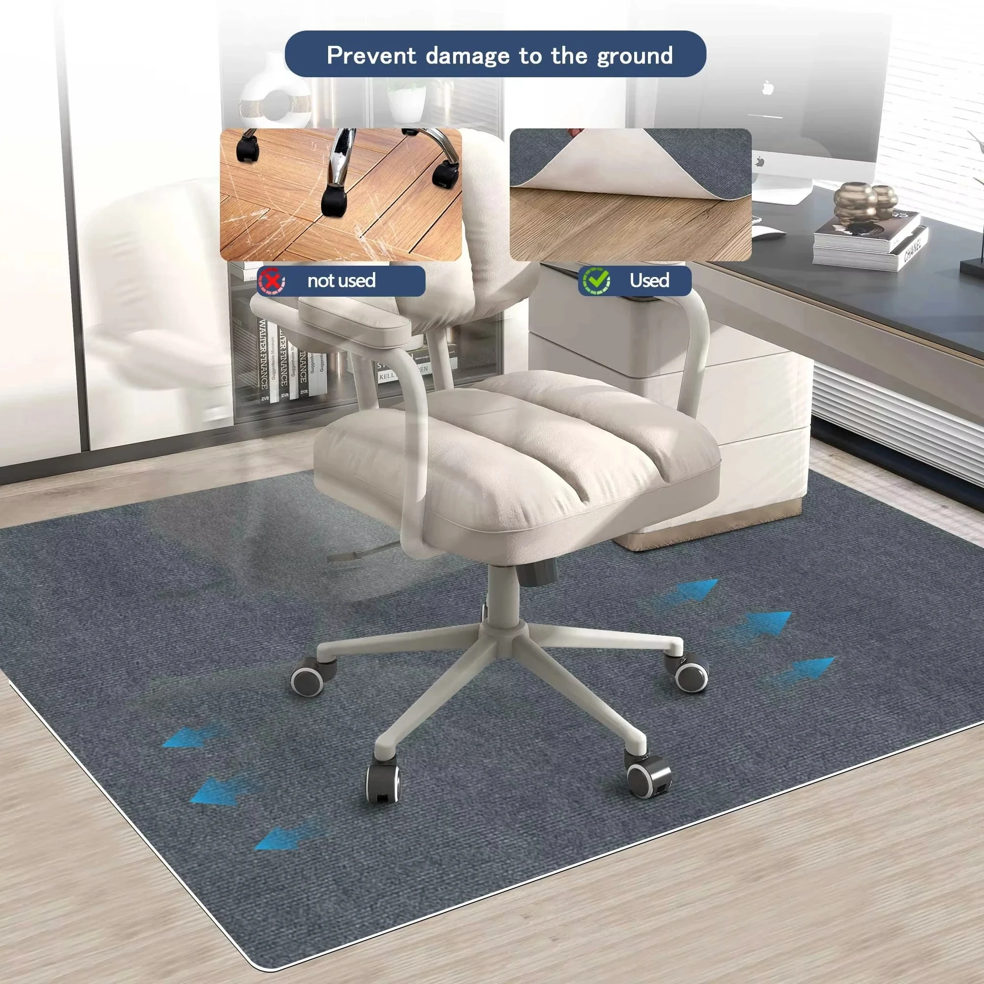 VIKAMA Nordic Dark Schmutzfester Teppich Heimdekoration, rutschfest und waschbar, für Arbeitszimmer, Wohnzimmer und Schlafzimmer Fußmatten