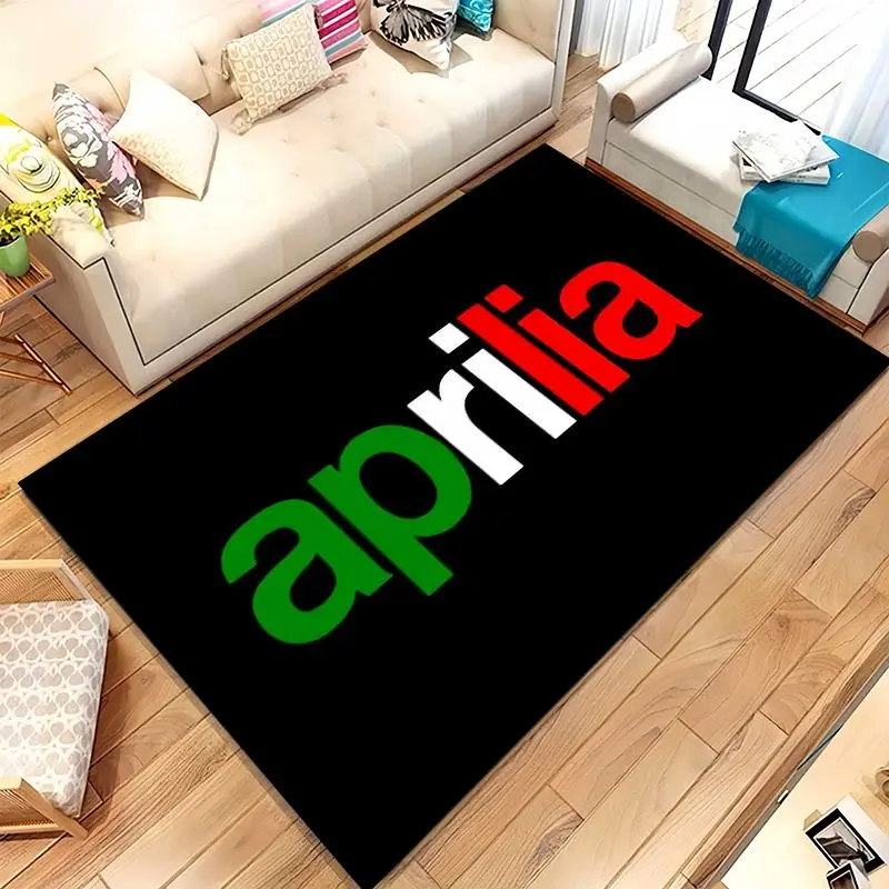 Vintage A-Aprilia Racing Car Soft Non-Slip Area Rug for Living Room,Bedroom Playroom Carpet Mat for Sofa,Moto Home Decor Gift
