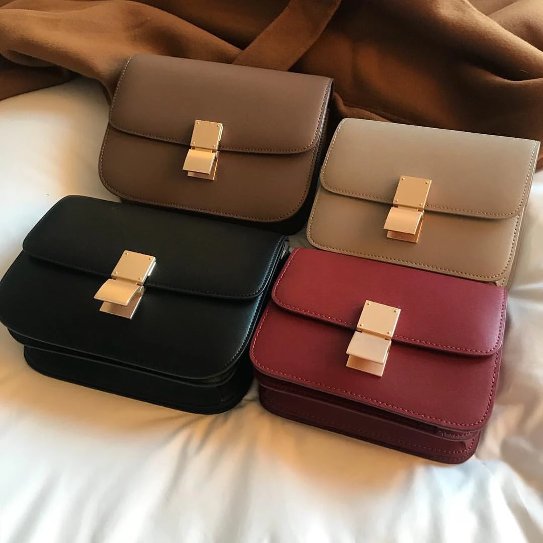 

Кожаная сумка тофу, винтажная коробка, маленькая квадратная сумка, сумка через плечо Air Steward, шикарная простая сумка на одно плечо для женщин