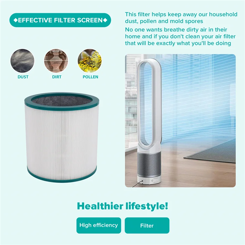 M04K برج لتنقية الهواء فلتر Hepa لاستبدال دايسون بيور كول لينك Tp02 Tp03 Tp00 Am11