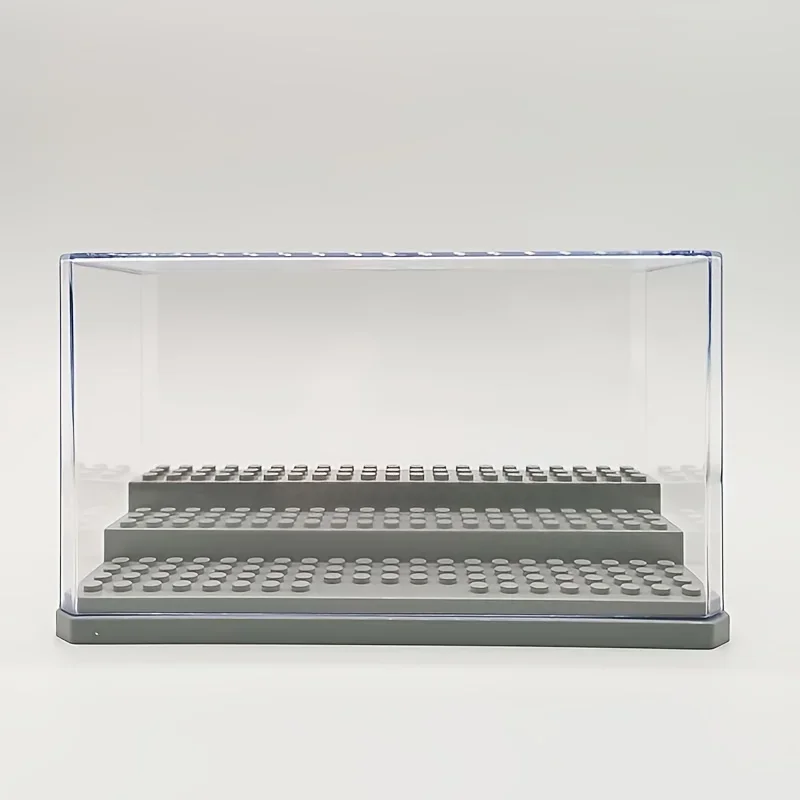 Acryl-Vitrine mit Schwarzem Sockel Stapelbare und Staubdichte Baustein-Ausstellungsbox für Lego Actionfiguren Spielzeug-Aufbewahrung – Detail 2