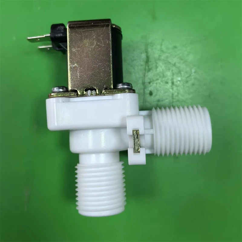 2pcs/lot 90-degree Inlet Solenoid Valve with 1/4-inch Threaded Inlets and Outlets, for Water Heaters