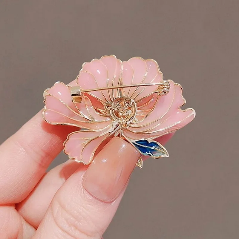 Exquisite elegante Perle Pfingstrose Blumen brosche für Frauen trend ige Kristall Strass Corsage Hemd Hut Bankett Hochzeits schmuck Geschenke – Detail 3