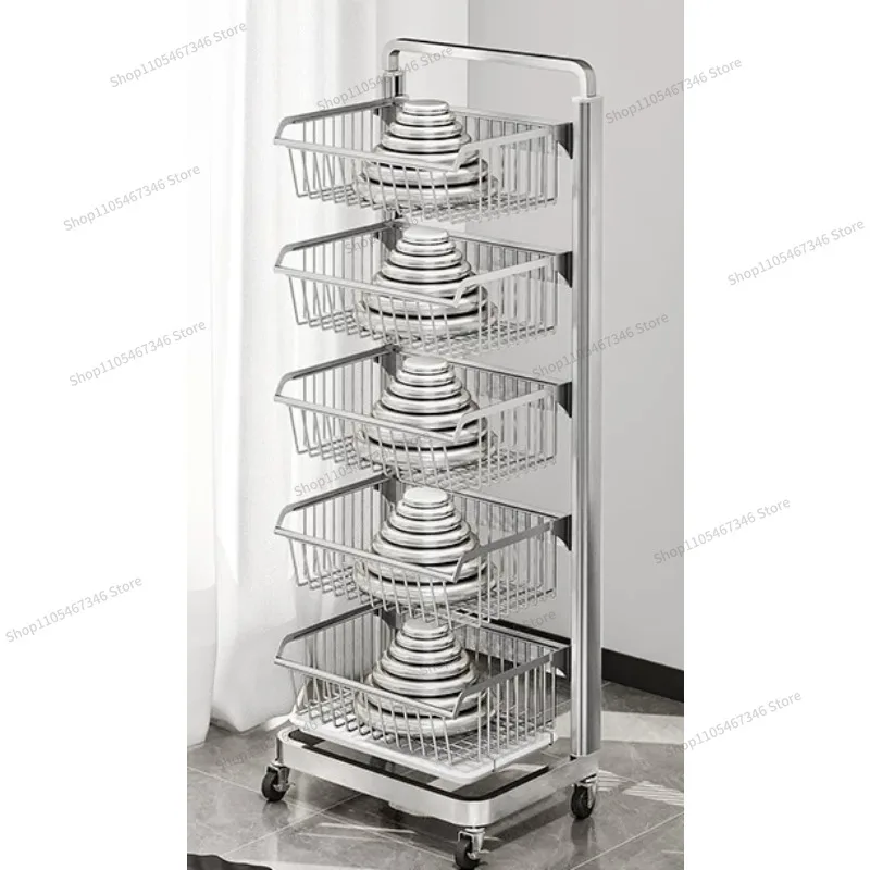 For Removable Living Room High-value Snack Rack, Shelf, Trolley, Home Floor-to-ceiling Fruit and Beverage Storage Frame