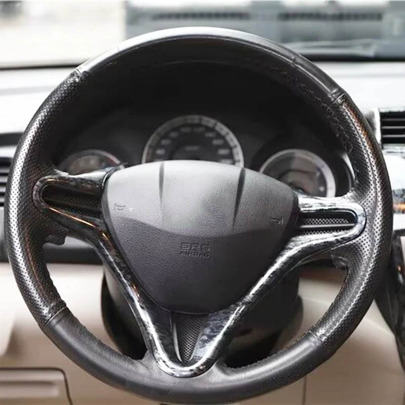 

Черная деревянная оплетка рулевого колеса для салона автомобиля Honda City Classic 2008- 2014