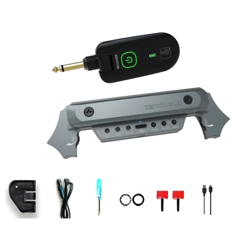 Ingenious-DOUBLE X2 لاقط الصوت اللاسلكي مع ميكروفون الاستقبال 30 متر نقل للجيتار الصوتي 80-120 مللي متر