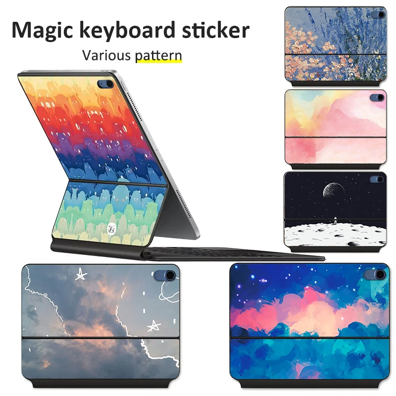 Colour skin Sticker For iPad Pro/Air M4 M3 11/13 inch Full Body Protector Durable Waterproof Sticker for Magic Keyboard A16 10.9